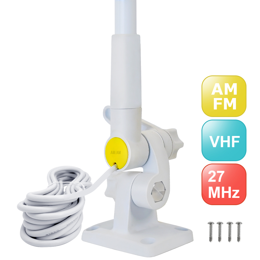 Fiberglass Loosen VHF UHF AM FM Antenna Marine Omni 360 Antenna hf/vhf/uhf multi-band antenna